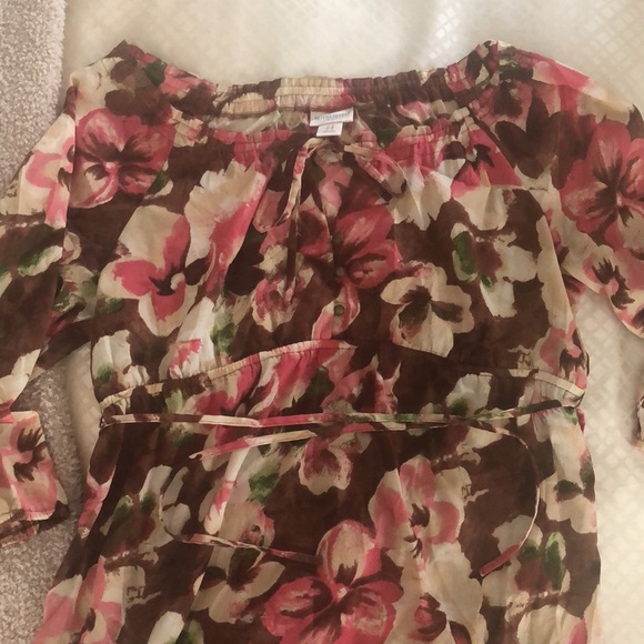 🌺MotherHood Maternity Tunic with tie - Picture 2 of 3